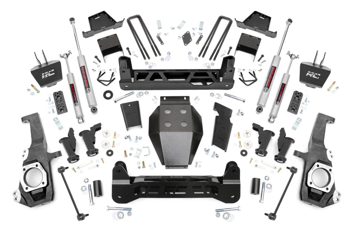GMC Sierra 2500 HD Suspension Lift Kit - Rough Country - Torsion Drop - '20-'25